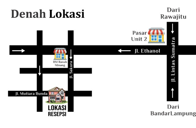 Denah Lokasi Resepsi Alvy & Galih